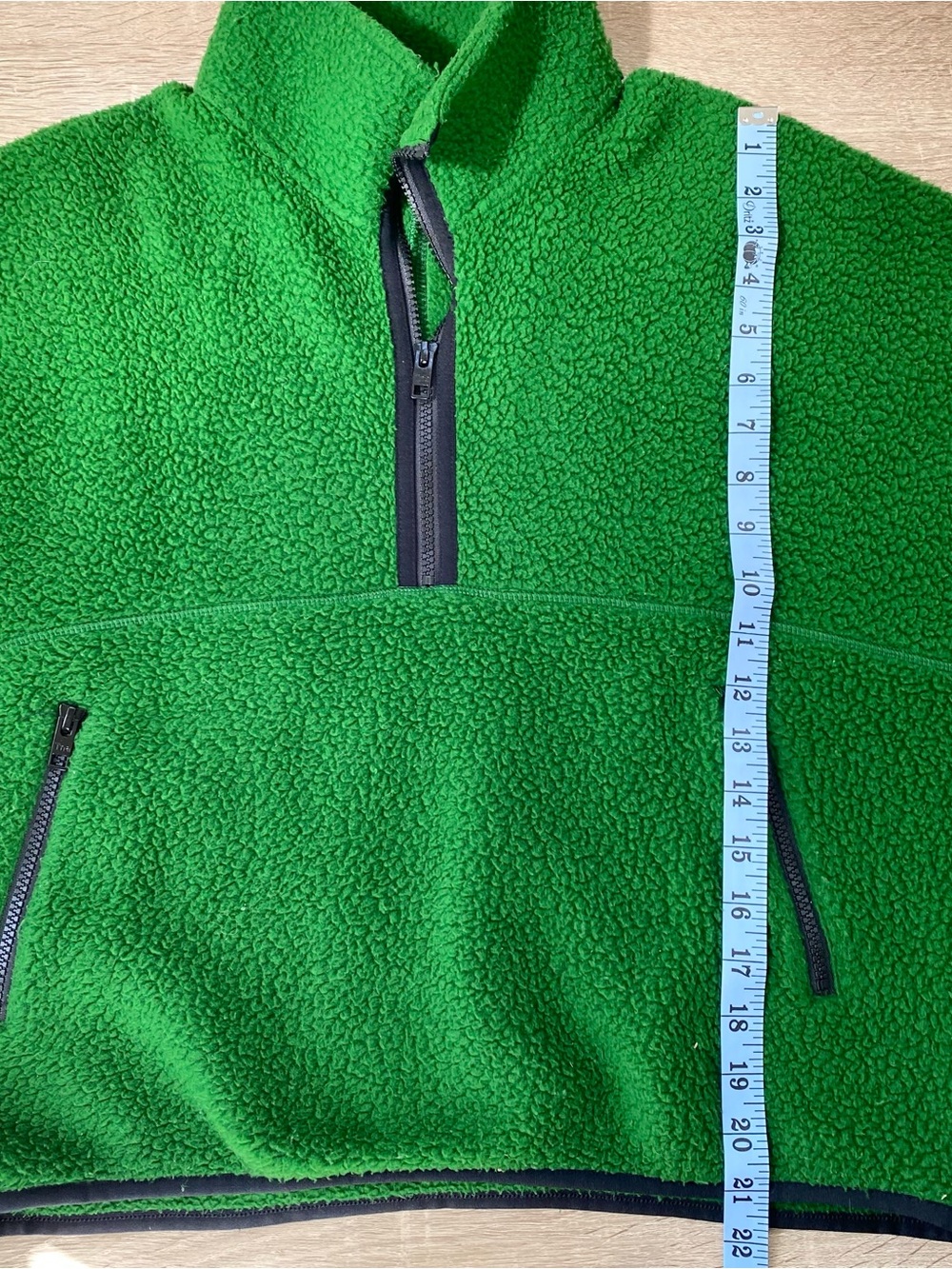 Aritzia TNA Polartec Fleece Mockneck Jacket Green Small - Picture 7 of 9